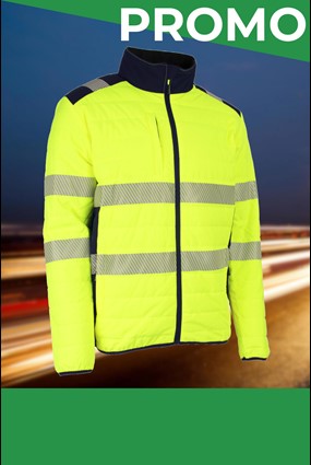 Giacca termica alta visibilità gialla Coverguard Flake in offerta